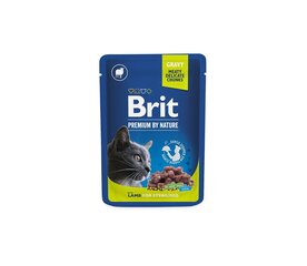 Brit Premium Lamb for Sterilized влажный корм для кошек 100г цена и информация | Консервы для кошек | pigu.lt