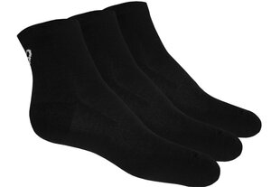 Kojinės Asics 3PPK Quarter 155205-0900, juodos kaina ir informacija | Moteriškos kojinės | pigu.lt