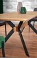 Išskleidžiamas stalas Halmar Bacardi, rudas/juodas kaina ir informacija | Virtuvės ir valgomojo stalai, staliukai | pigu.lt