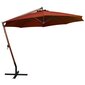 Kabantis skėtis su stulpu, 3,5x2,9 m, rudas kaina ir informacija | Skėčiai, markizės, stovai | pigu.lt