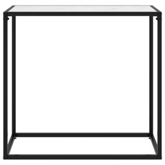 Konsolinis staliukas, 80x35x75 cm, baltas цена и информация | Журнальные столы | pigu.lt