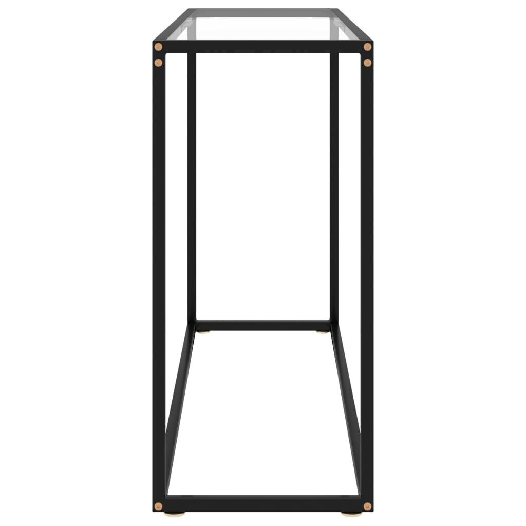 Konsolinis staliukas, 100x35x75 cm, skaidrus цена и информация | Kavos staliukai | pigu.lt