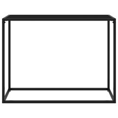 Konsolinis staliukas, 100x35x75 cm, juodas цена и информация | Журнальные столы | pigu.lt