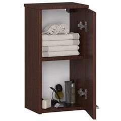 Шкафчик для ванной комнаты подвесной FIN W30 темно-коричневого цвета цена и информация | Шкафчики для ванной | pigu.lt