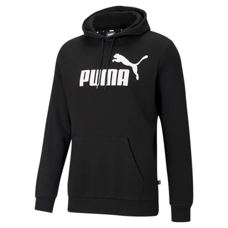 Vyriškas džemperis Puma Essential Big Logo Hoody M 586686 01, juodas цена и информация | Džemperiai vyrams | pigu.lt