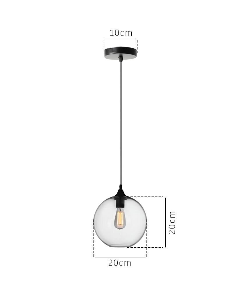 Pakabinamas šviestuvas Loft Glass B kaina ir informacija | Pakabinami šviestuvai | pigu.lt