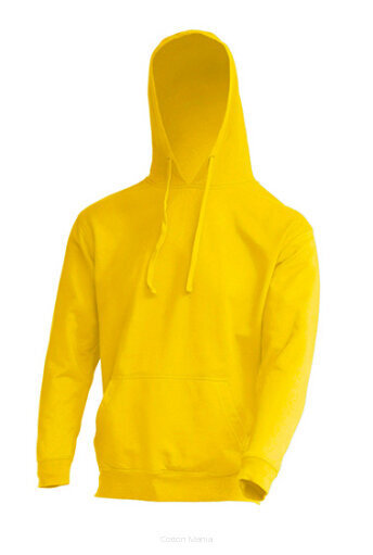Megztinis su gobtuvu Kangaroo Unisex, geltonas kaina ir informacija | Džemperiai vyrams | pigu.lt