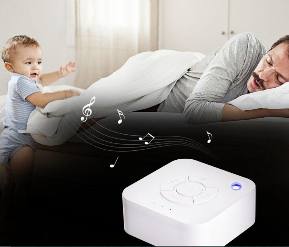 Baltojo triukšmo prietaisas kūdikių ir suaugusių miegui bei atsipalaidavimui, kvadratinis kaina ir informacija | Slaugos prekės | pigu.lt