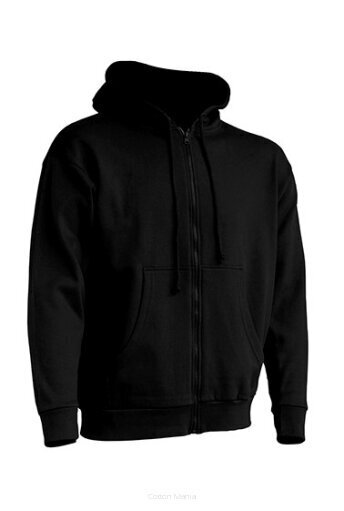 Megztinis su gobtuvu Hooded Unisex, juodos spalvos цена и информация | Džemperiai vyrams | pigu.lt