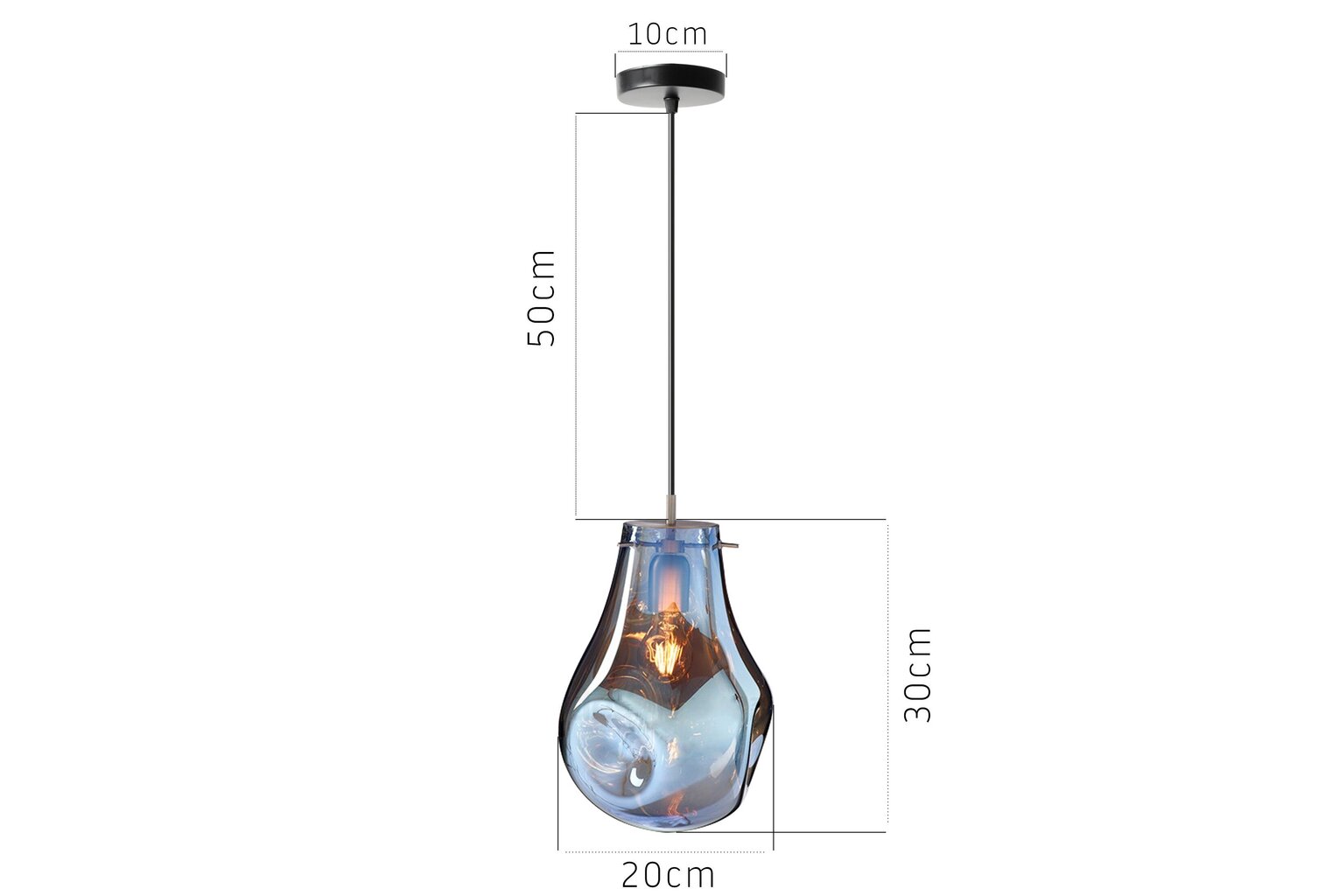 Pakabinamas šviestuvas Soap, Blue kaina ir informacija | Pakabinami šviestuvai | pigu.lt