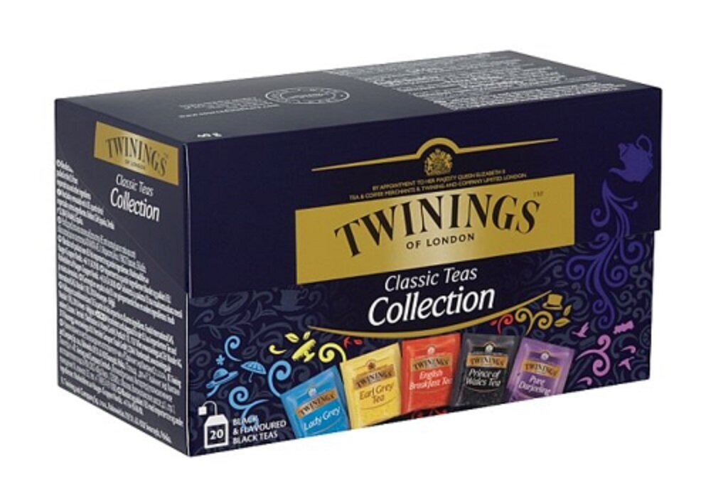 Juodujų arbatų rinkinys TWININGS CLASSIC COLLECTION,20X2g,40g kaina ir informacija | Arbata | pigu.lt