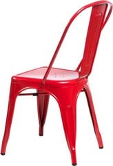 Красный стул "Paris", вдохновленный "Tolix" цена и информация | Стулья для кухни и столовой | pigu.lt
