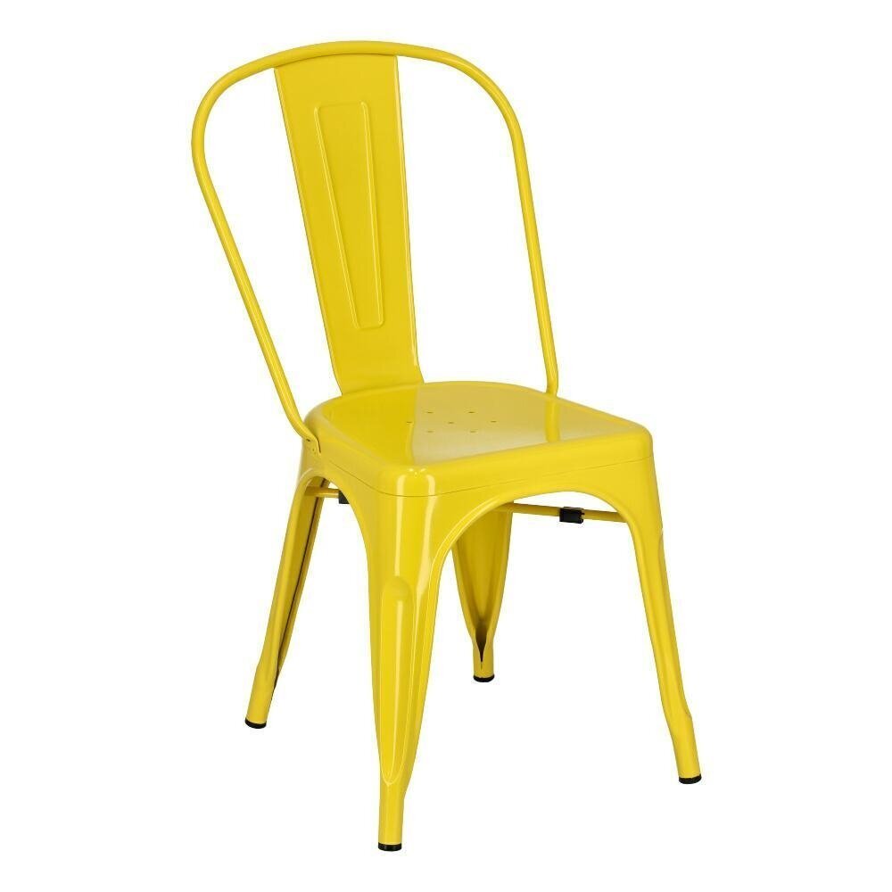 Kėdė D2 Design Paris Tolix, geltona kaina ir informacija | Virtuvės ir valgomojo kėdės | pigu.lt