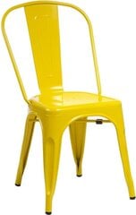 Желтый стул "Paris", вдохновленный "Tolix" цена и информация | Стулья для кухни и столовой | pigu.lt
