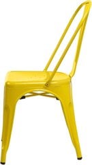 Желтый стул "Paris", вдохновленный "Tolix" цена и информация | Стулья для кухни и столовой | pigu.lt