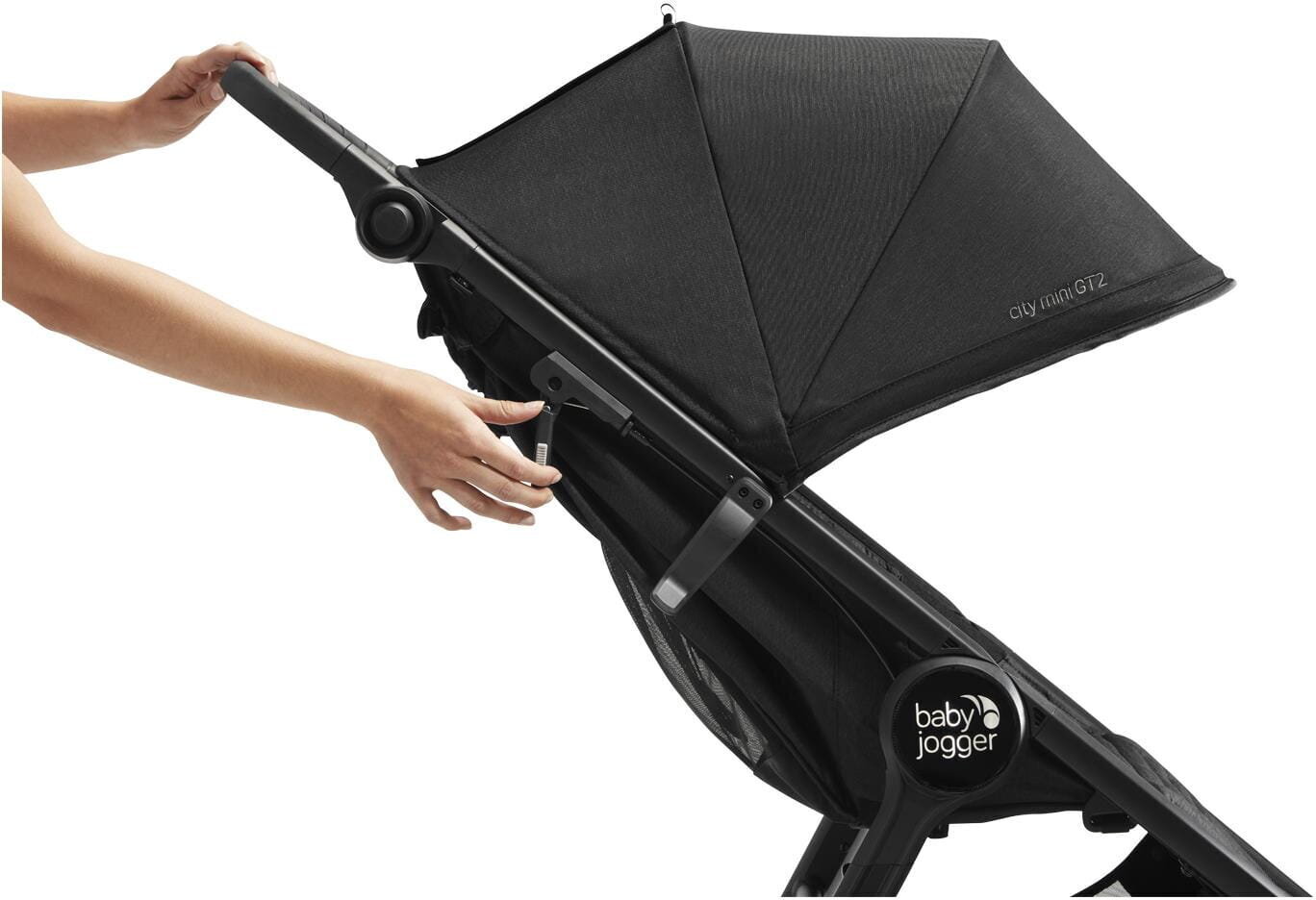 Sportinis vežimėlis Baby Jogger City Mini GT2, Opulent Black kaina ir informacija | Vežimėliai | pigu.lt