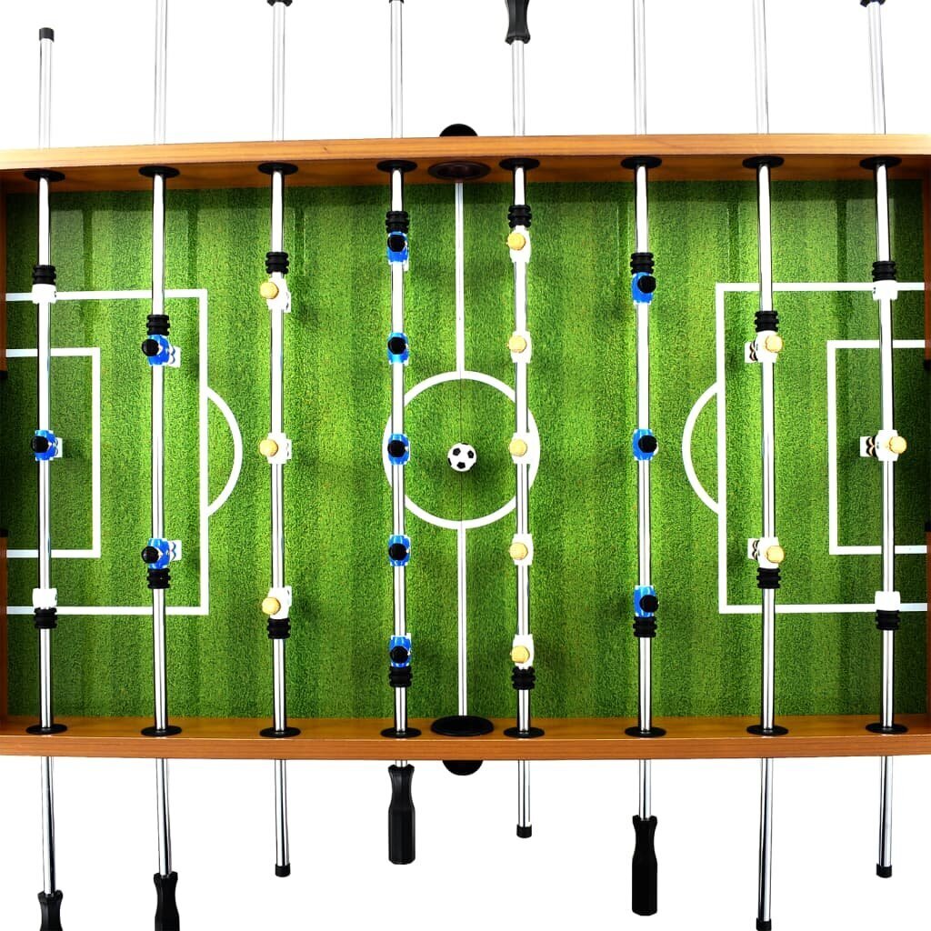 Stalo futbolo stalas vidaXL, rudas/juodas, 140x74,5x87,5cm цена и информация | Stalo futbolas | pigu.lt