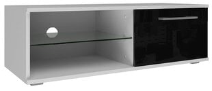 Шкаф для телевизора Sandy 100, белый/черный цена и информация | Тумбы под телевизор | pigu.lt