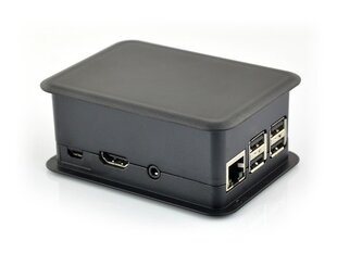 Dėklas Teko, skirtas Raspberry Pi modeliui 3/2/B+ su GPIO Hat, juodas kaina ir informacija | Atviro kodo elektronika | pigu.lt