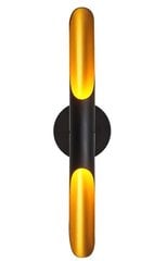 Sieninis šviestuvas Tube, 60 cm, black/gold kaina ir informacija | Sieniniai šviestuvai | pigu.lt