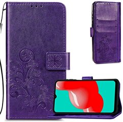 Dėklas Flower Book Samsung A225 A22 4G violetinis kaina ir informacija | Telefono dėklai | pigu.lt