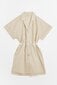 Itališka lininė suknelė moterims Lumina, ruda kaina ir informacija | Suknelės | pigu.lt