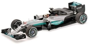 Игрушечный автомобиль Bburago Formula Mercedes F1 W07 Hybrid 1:18, серебряный цена и информация | Игрушки для мальчиков | pigu.lt