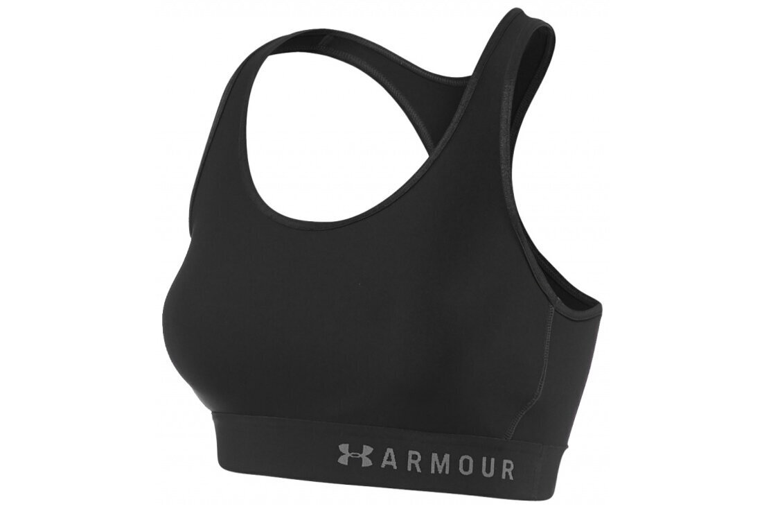 Sportinė liemenėlė moterims Under Armour Armour Mid Kehole Bra 1307196-001, juoda цена и информация | Sportinė apranga moterims | pigu.lt