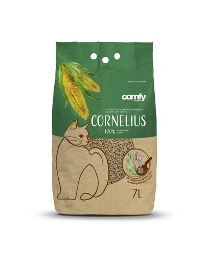 Comfy kukurūzinis kraikas katėms Cornelius Herbal, 7 l kaina ir informacija | Kraikas katėms | pigu.lt