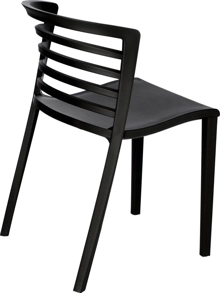 Kėdė Intesi Muna, juoda цена и информация | Virtuvės ir valgomojo kėdės | pigu.lt