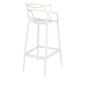 Baro kėdė D2.Design Lexi, balta kaina ir informacija | Virtuvės ir valgomojo kėdės | pigu.lt
