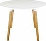 Stalas Intesi Copine 110 cm, baltas цена и информация | Virtuvės ir valgomojo stalai, staliukai | pigu.lt