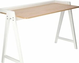 Письменный стол Intesi Malmo, коричневый/белый цена и информация | Компьютерные, письменные столы | pigu.lt