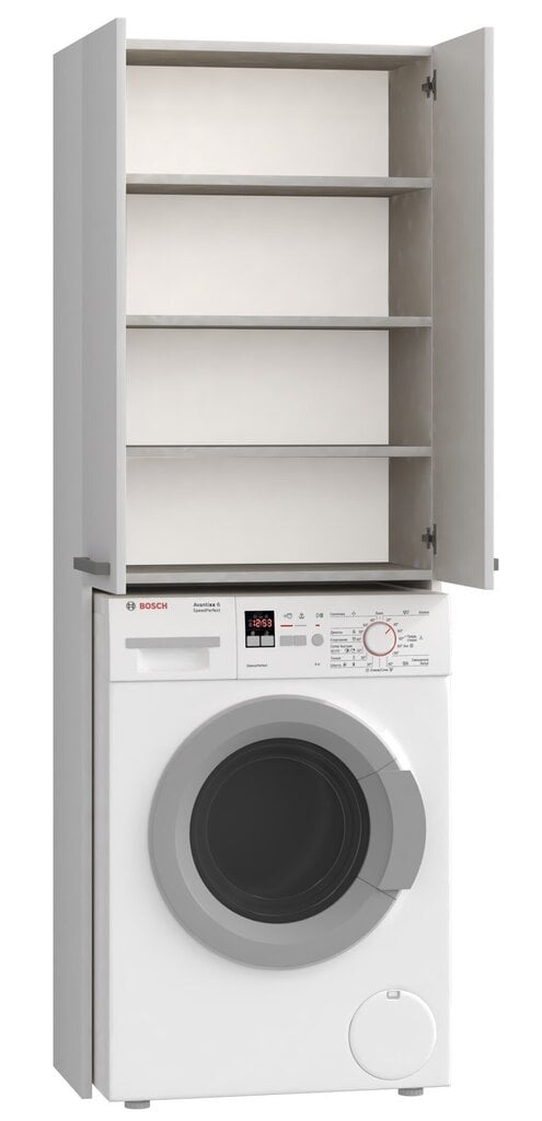 Spintelė virš skalbimo mašinos Pola DD, balta цена и информация | Vonios spintelės | pigu.lt