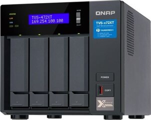 Сетевое системное хранилище данных Qnap TVS-472XT-I3-4G Чёрный цена и информация | Чехлы для внешних жестких дисков | pigu.lt