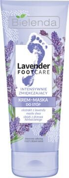 Intensyviai minkštinanti pėdų kaukė Bielenda Lavender Foot Care Cream, 100ml kaina ir informacija | Kūno kremai, losjonai | pigu.lt