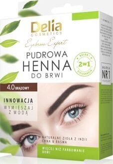 Chna antakiams Delia Eyebrow Expert 0.4 Brown, 4g цена и информация | Antakių dažai, pieštukai | pigu.lt