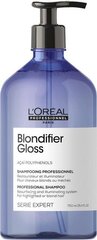 Žvilgesio suteikiantis šampūnas šviesiems plaukams L’Oreal Professionnel Serie Expert Blondifier Gloss 750 ml kaina ir informacija | Šampūnai | pigu.lt