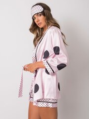 Светло-розовый спальный комплект в горошек цена и информация | Женские пижамы, ночнушки | pigu.lt