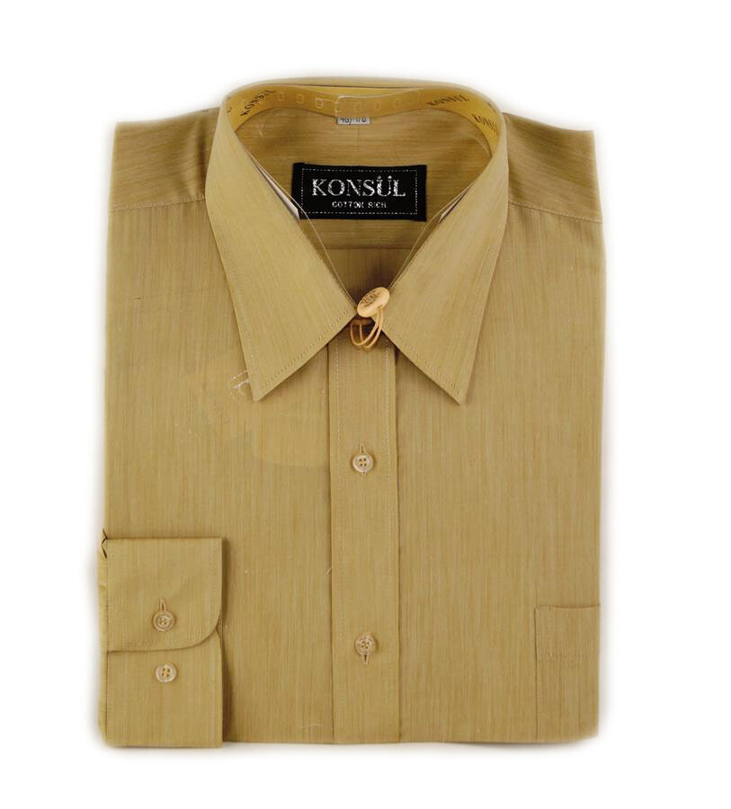 Vyriški marškiniai Konsul, geltoni kaina ir informacija | Vyriški marškiniai | pigu.lt