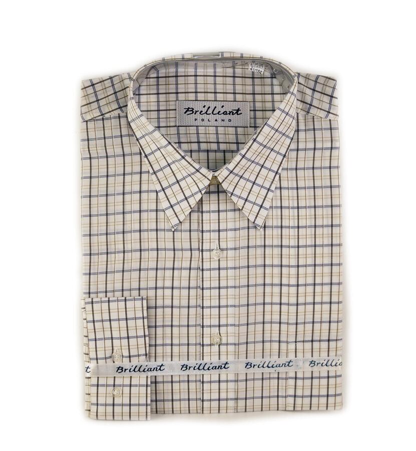 Languoti vyriški marškiniai Brilliant, balti цена и информация | Vyriški marškiniai | pigu.lt