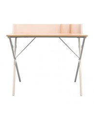 Rašomasis stalas Intesi Brico, šviesiai rudas/baltas kaina ir informacija | Kompiuteriniai, rašomieji stalai | pigu.lt