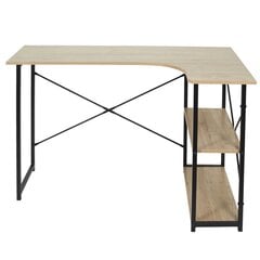 Письменный стол Intesi Stand, правый вариант, коричневый/черный цена и информация | Компьютерные, письменные столы | pigu.lt