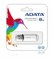 A-DATA C906 32GB, USB 2.0, Balta kaina ir informacija | ADATA Kompiuterinė technika | pigu.lt