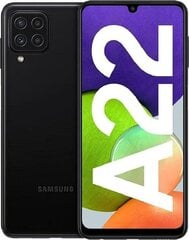 Samsung Galaxy A22, 64 GB, Dual SIM, Black kaina ir informacija | Mobilieji telefonai | pigu.lt