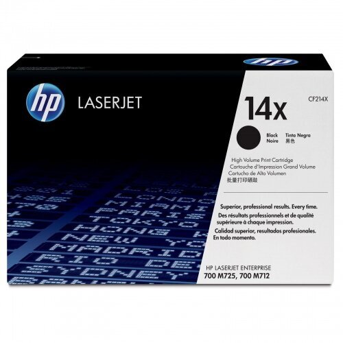 HP No.14X (CF214X), juoda kasetė kaina ir informacija | Kasetės lazeriniams spausdintuvams | pigu.lt