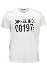 Marškinėliai vyrams Diesel, balti kaina ir informacija | Vyriški marškinėliai | pigu.lt