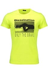 Мужская футболка Diesel, желтая цена и информация | Мужские футболки | pigu.lt