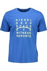 Marškinėliai vyrams Diesel, mėlyni kaina ir informacija | Vyriški marškinėliai | pigu.lt