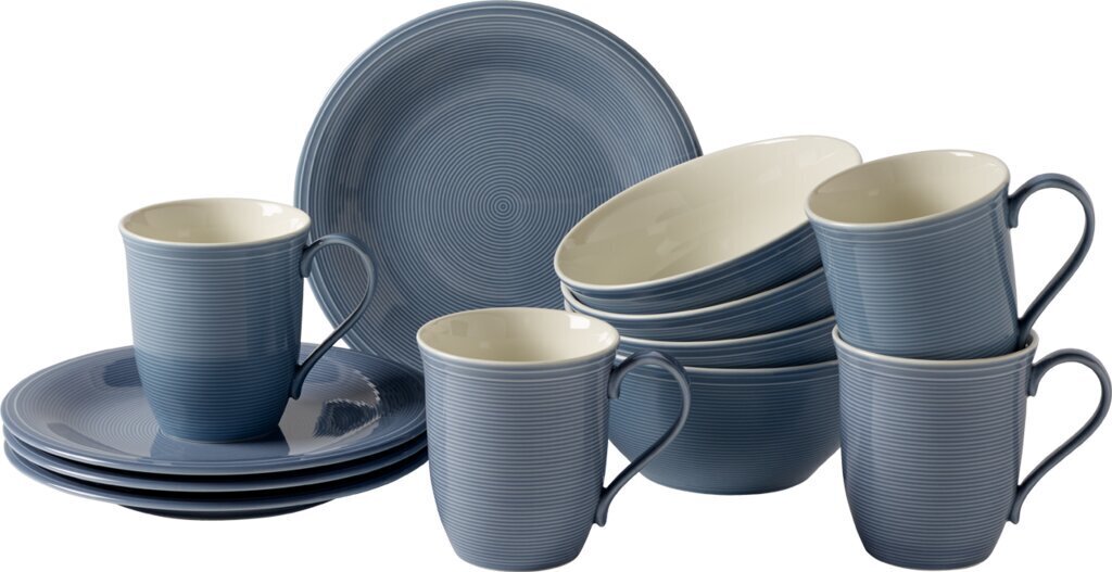 Like by Villeroy & Boch pusryčių servizas Color Loop Horizon, 12 dalių kaina ir informacija | Taurės, puodeliai, ąsočiai | pigu.lt